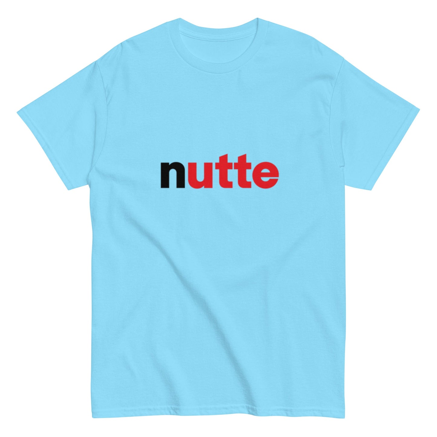 Minimalistisches Statement Shirt im Haselnusscreme - Style | Lustiges Parodie Design | Herren, Frauen, Unisex T-Shirt - SprücheKüche - Druckfrisch & frech
