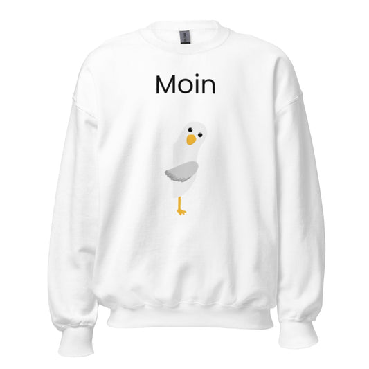 ,,Moin" Norddeutsch - Lustiger Unisex-Sweatshirt - SprücheKüche - Druckfrisch & frech