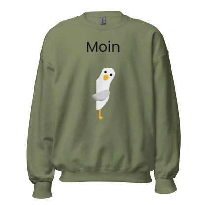 ,,Moin" Norddeutsch - Lustiger Unisex-Sweatshirt - SprücheKüche - Druckfrisch & frech