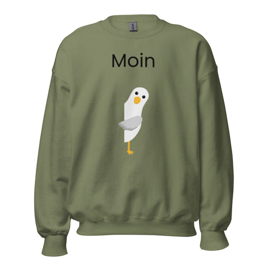 ,,Moin" Norddeutsch - Lustiger Unisex-Sweatshirt - SprücheKüche - Druckfrisch & frech