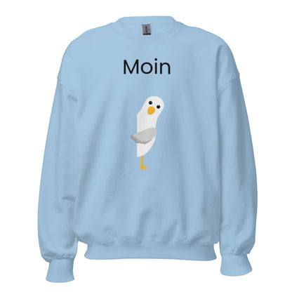 ,,Moin" Norddeutsch - Lustiger Unisex-Sweatshirt - SprücheKüche - Druckfrisch & frech