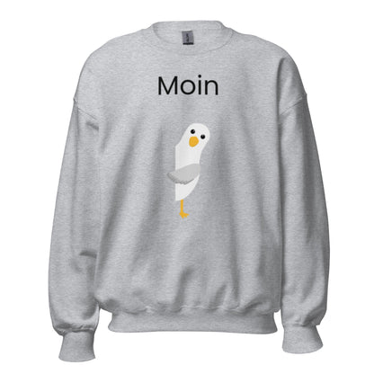 ,,Moin" Norddeutsch - Lustiger Unisex-Sweatshirt - SprücheKüche - Druckfrisch & frech