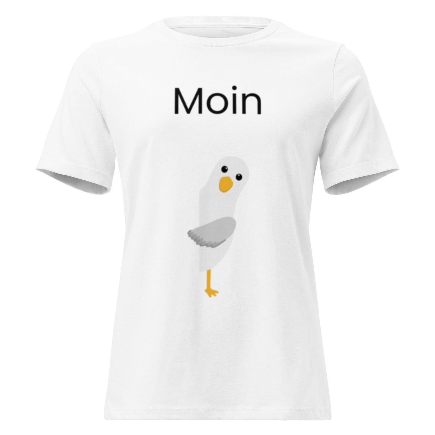 ,,Moin" Norddeutsch - Lustiges Damen T-Shirt - SprücheKüche - Druckfrisch & frech