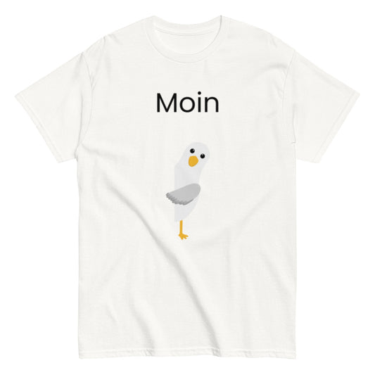 ,,Moin" Norddeutsch - Lustiges Herren T-Shirt - SprücheKüche - Druckfrisch & frech