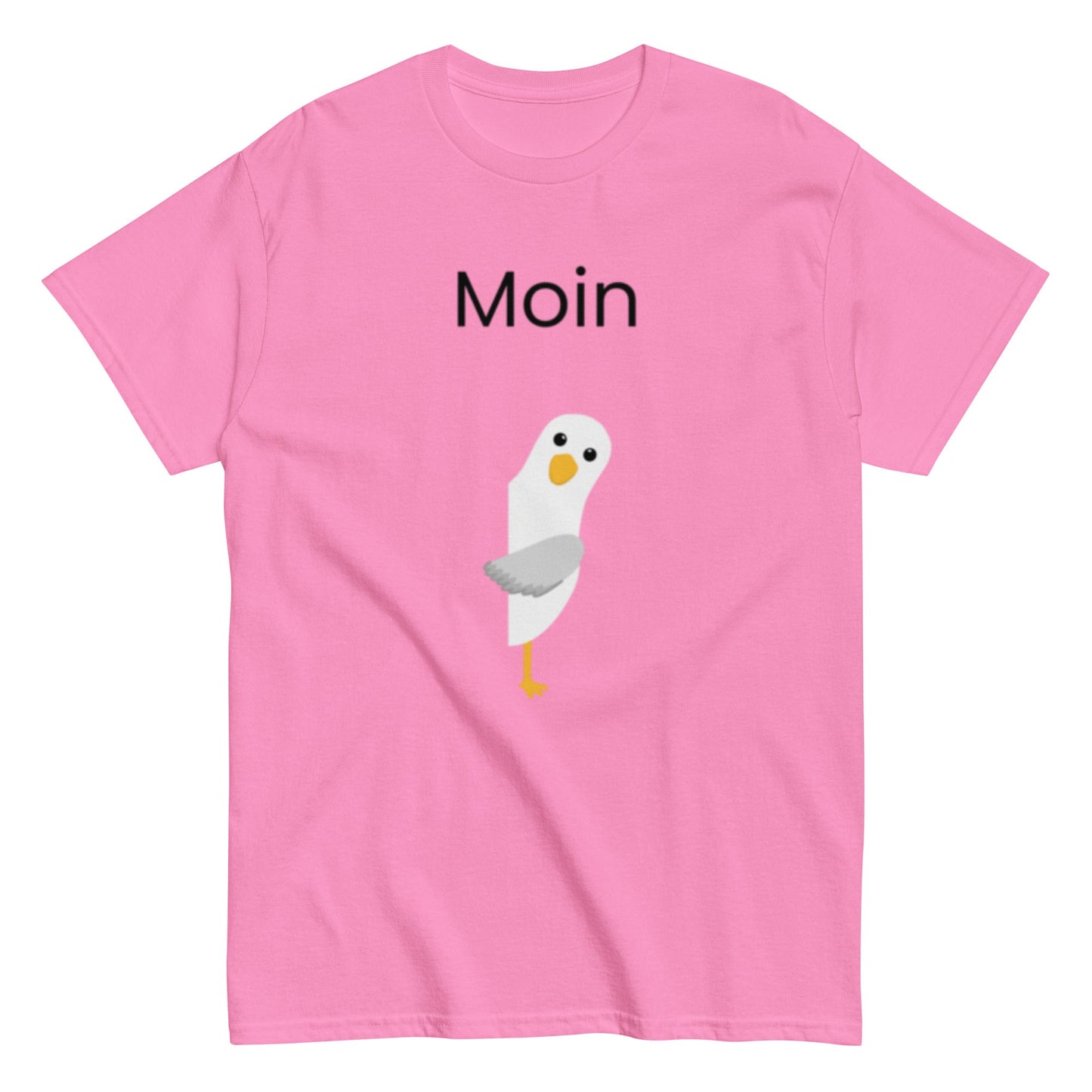 Moin - Norddeutsche Begrüßung, lustiges T-Shirt, Nordsee, Möwe, Perfekt als Geschenk Idee, Unisex - T-Shirt - SprücheKüche - Druckfrisch & frech