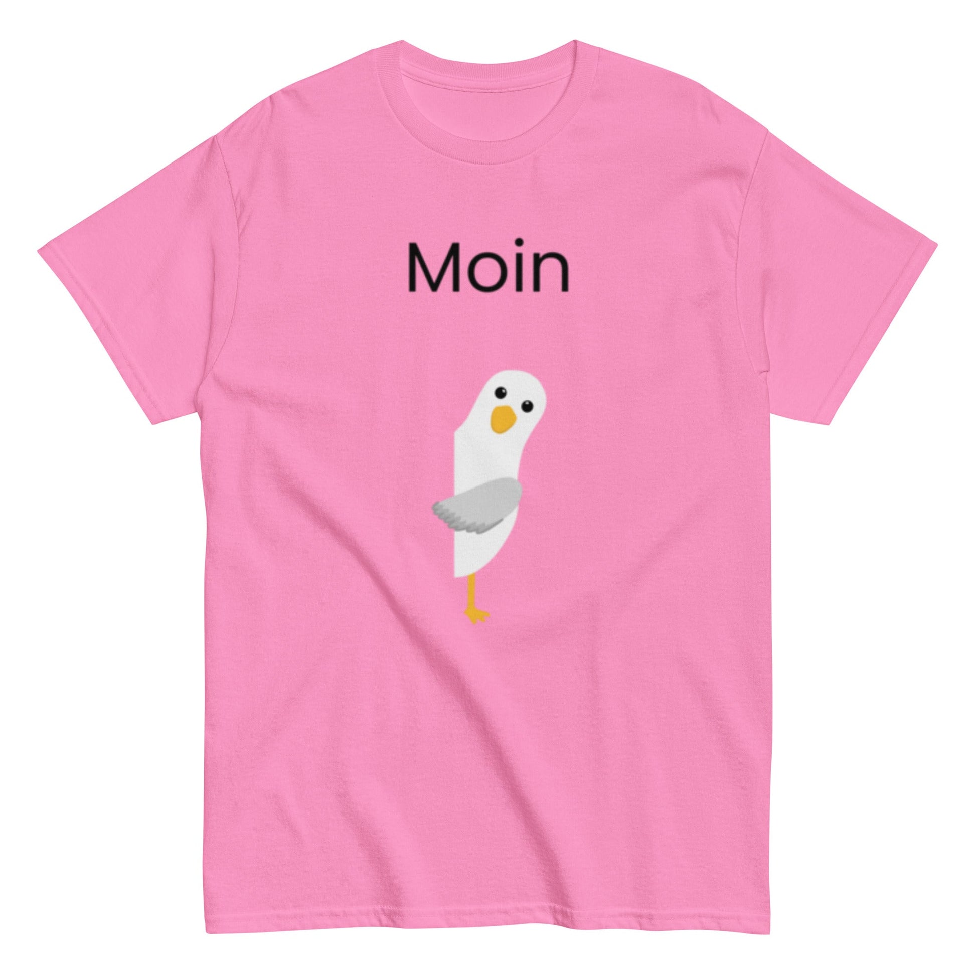 Moin - Norddeutsche Begrüßung, lustiges T-Shirt, Nordsee, Möwe, Perfekt als Geschenk Idee, Unisex - T-Shirt - SprücheKüche - Druckfrisch & frech
