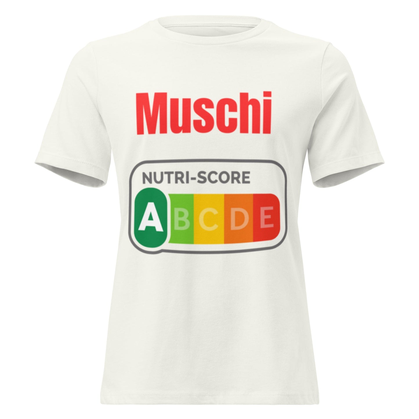 Muschi Nutriscore A - Lustiges Damen T-Shirt