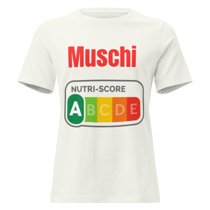 Muschi Nutriscore A - Lustiges Damen T-Shirt