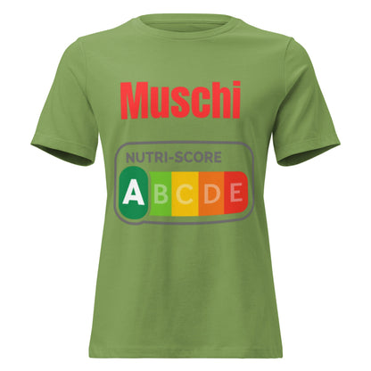 Muschi Nutriscore A - Lustiges Damen T-Shirt