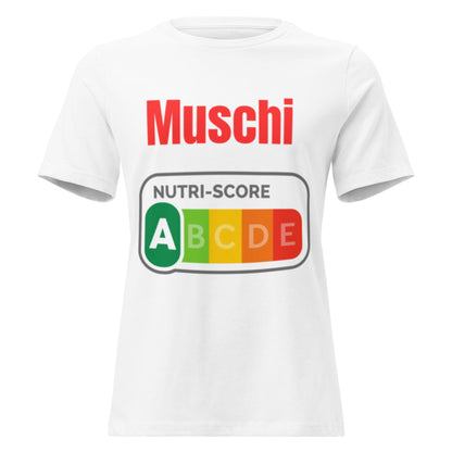 Muschi Nutriscore A - Lustiges Damen T-Shirt