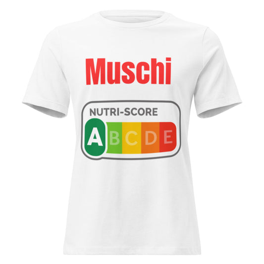 Muschi Nutriscore A - Lustiges Damen T-Shirt