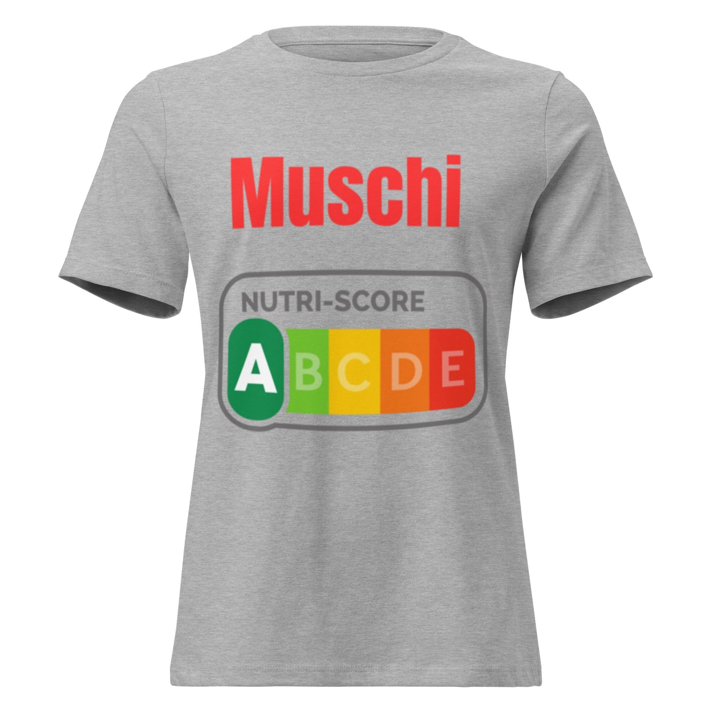 Muschi Nutriscore A - Lustiges Damen T-Shirt