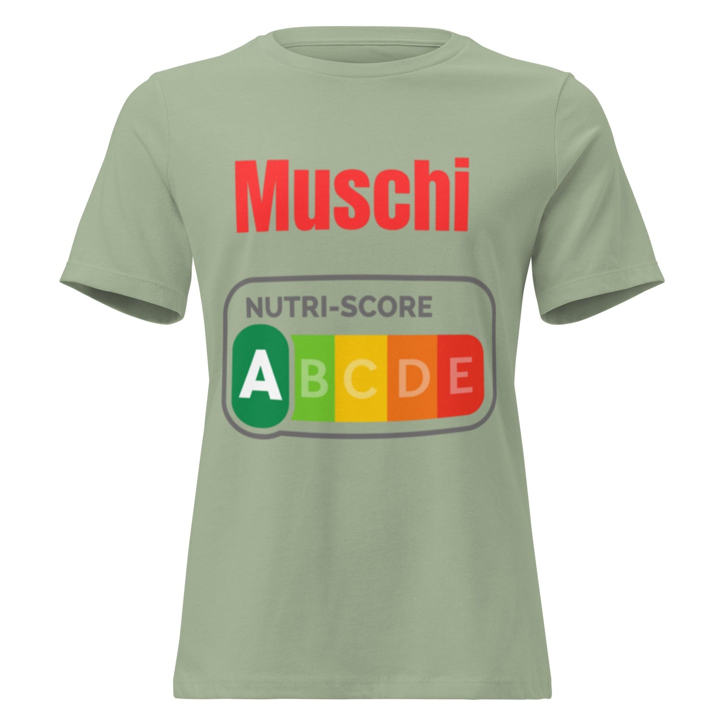 Muschi Nutriscore A - Lustiges Damen T-Shirt