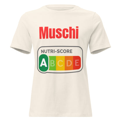 Muschi Nutriscore A - Lustiges Damen T-Shirt