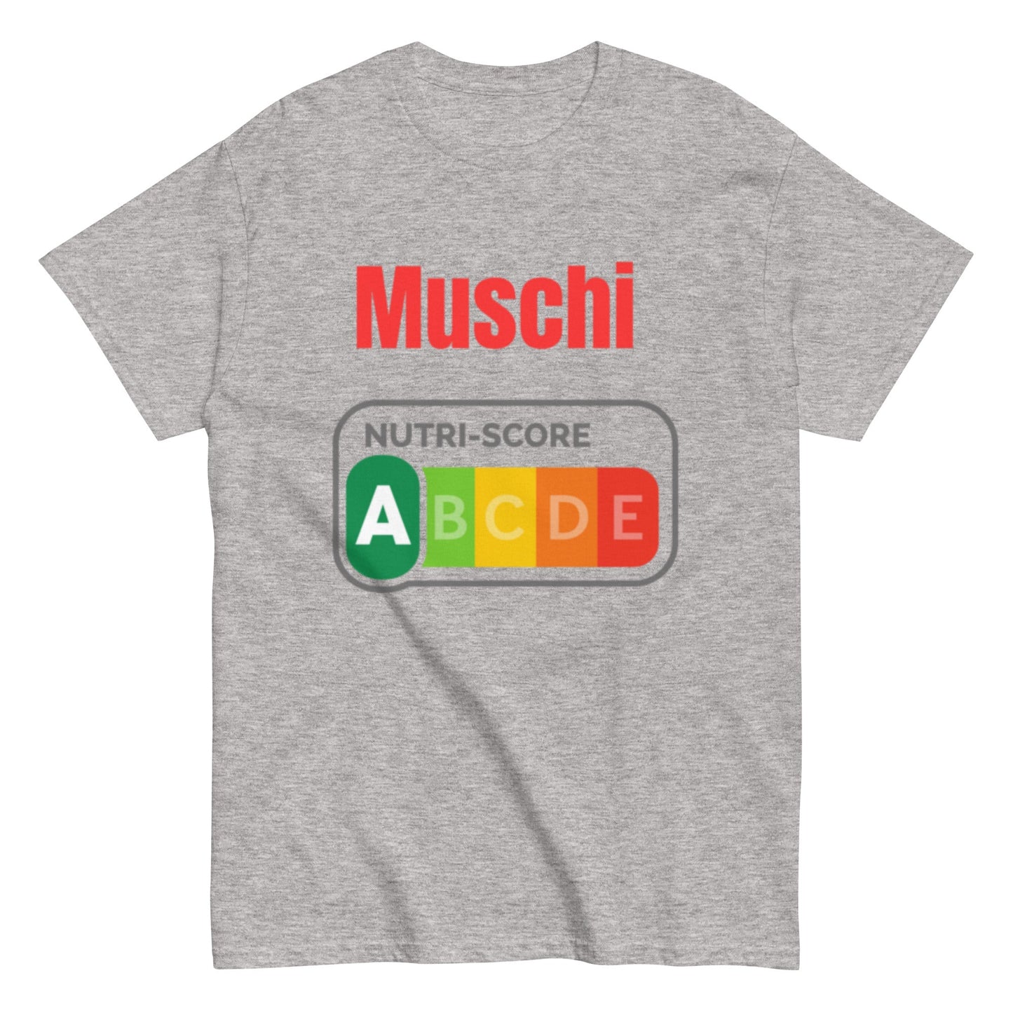Muschi Nutriscore A - Lustiges Herren T-Shirt - SprücheKüche - Druckfrisch & frech