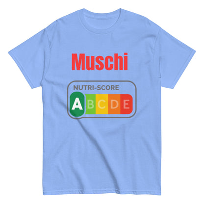 Muschi Nutriscore A - Lustiges Herren T-Shirt - SprücheKüche - Druckfrisch & frech