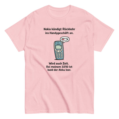 NOKIA RÜCKKEHR AKKU ALLE - Lustiges Herren T-Shirt - SprücheKüche - Druckfrisch & frech