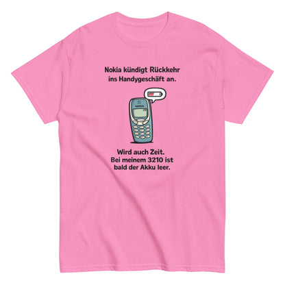 NOKIA RÜCKKEHR AKKU ALLE - Lustiges Herren T-Shirt - SprücheKüche - Druckfrisch & frech