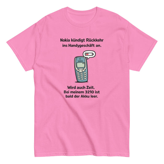 NOKIA RÜCKKEHR AKKU ALLE - Lustiges Herren T-Shirt - SprücheKüche - Druckfrisch & frech