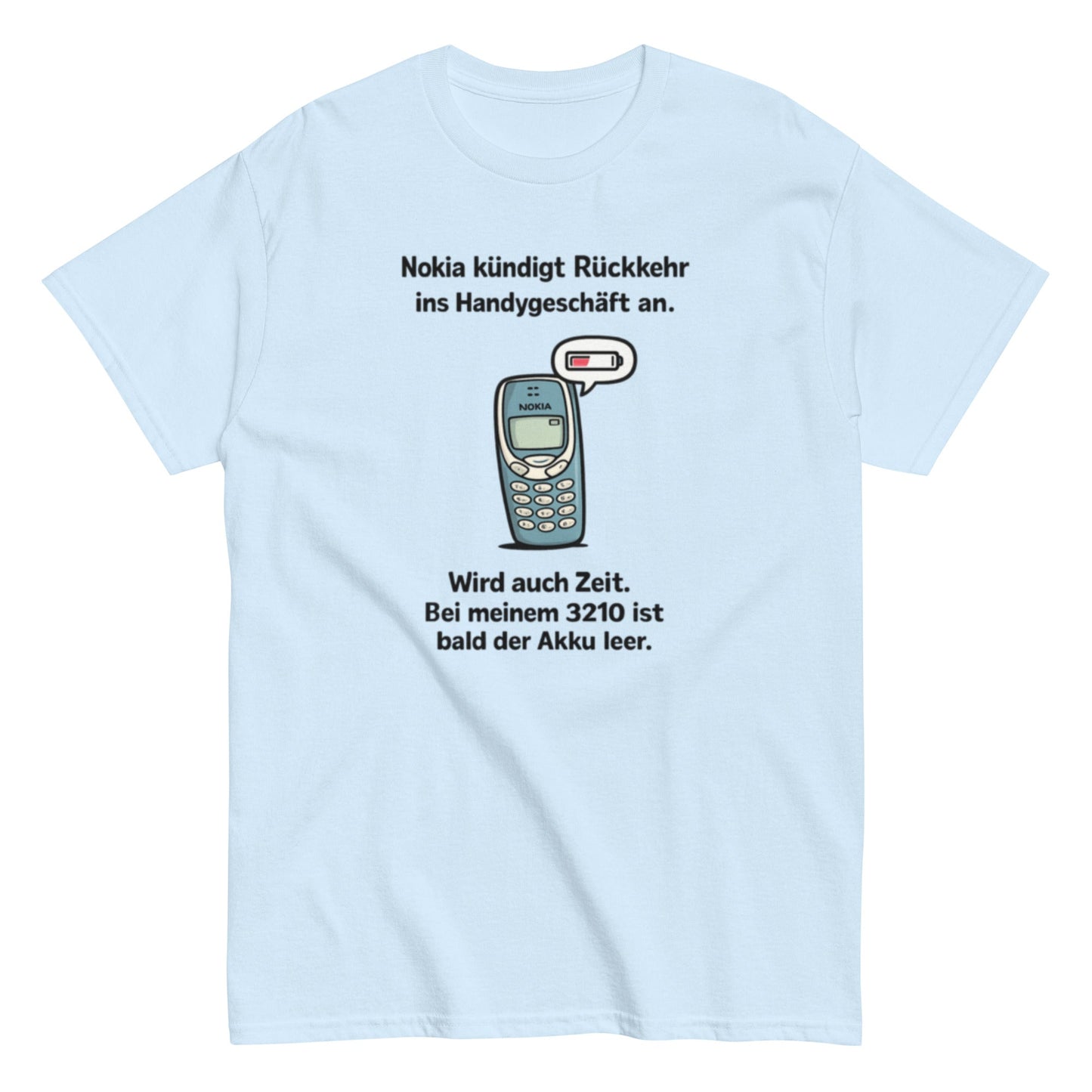 NOKIA RÜCKKEHR AKKU ALLE - Lustiges Herren T-Shirt - SprücheKüche - Druckfrisch & frech