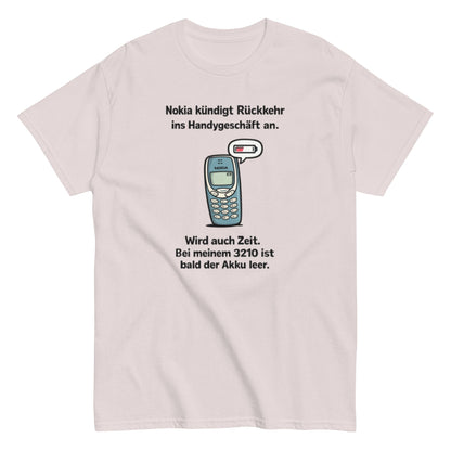 NOKIA RÜCKKEHR AKKU ALLE - Lustiges Herren T-Shirt - SprücheKüche - Druckfrisch & frech