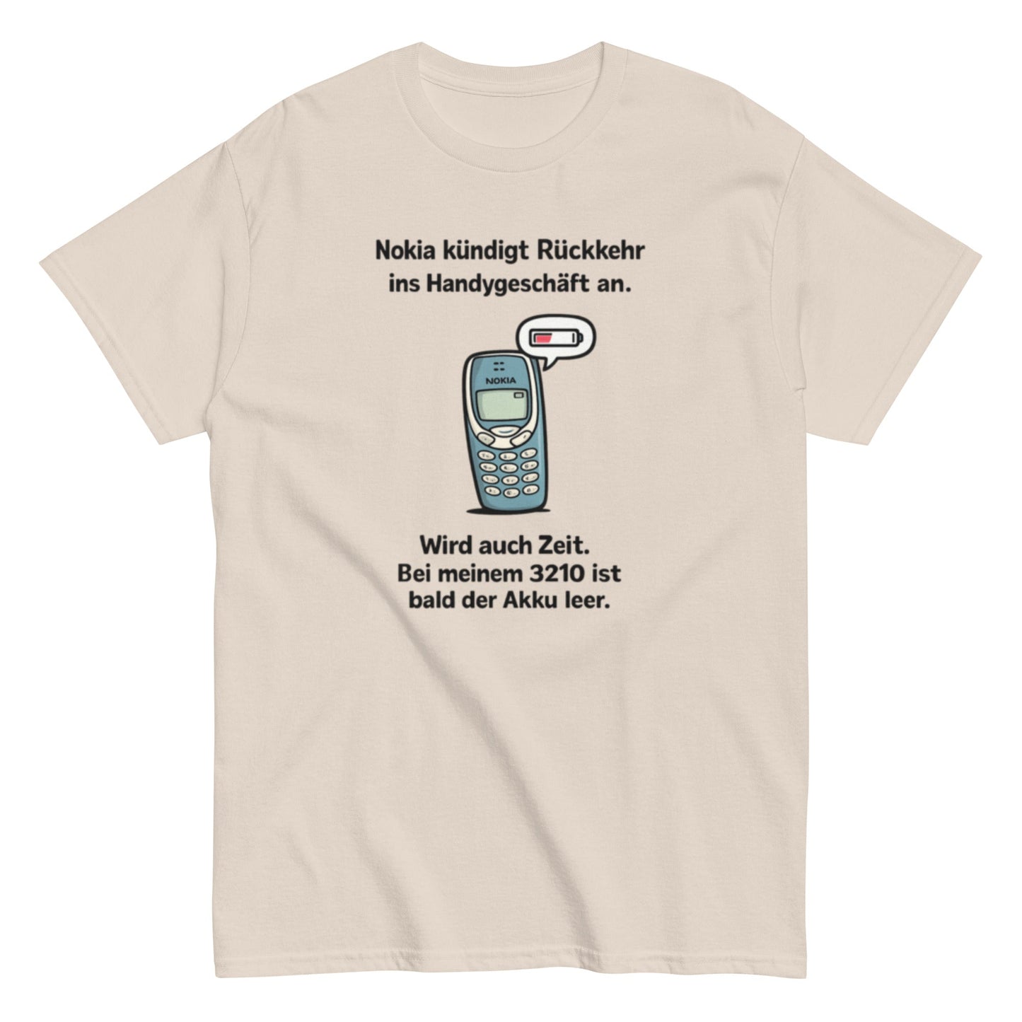 NOKIA RÜCKKEHR AKKU ALLE - Lustiges Herren T-Shirt - SprücheKüche - Druckfrisch & frech