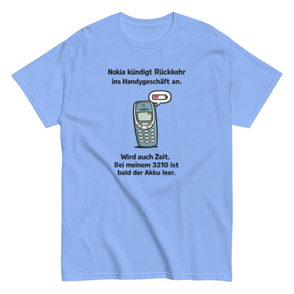 NOKIA RÜCKKEHR AKKU ALLE - Lustiges Herren T-Shirt - SprücheKüche - Druckfrisch & frech