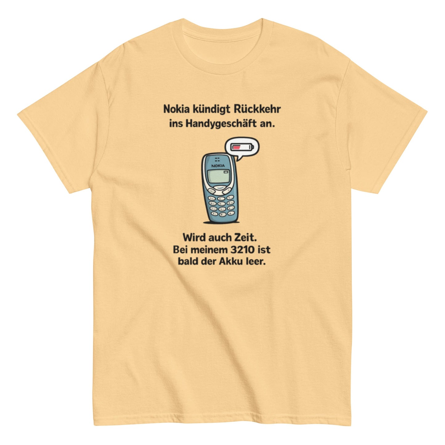 NOKIA RÜCKKEHR AKKU ALLE - Lustiges Herren T-Shirt - SprücheKüche - Druckfrisch & frech