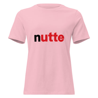 NUTTE Humorvoll - Lustiges Frauen T-Shirt - SprücheKüche - Druckfrisch & frech
