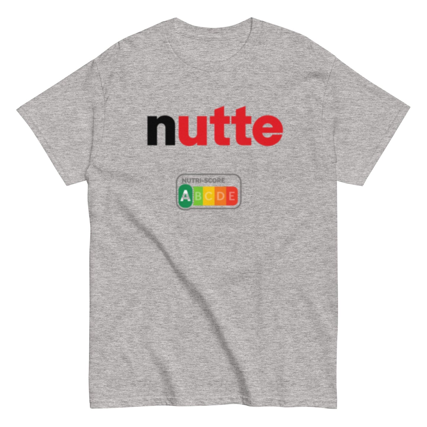 Nutte – Statement Shirt mit Nutri - Score A | Lustiges Wortspiel T-Shirt | Provokanter Funshirt Style , Herren, Frauen, Unisex T-Shirt - SprücheKüche - Druckfrisch & frech