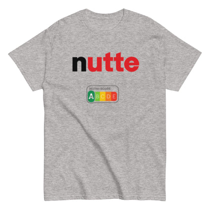 Nutte – Statement Shirt mit Nutri - Score A | Lustiges Wortspiel T-Shirt | Provokanter Funshirt Style , Herren, Frauen, Unisex T-Shirt - SprücheKüche - Druckfrisch & frech