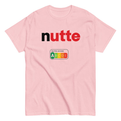 Nutte – Statement Shirt mit Nutri - Score A | Lustiges Wortspiel T-Shirt | Provokanter Funshirt Style , Herren, Frauen, Unisex T-Shirt - SprücheKüche - Druckfrisch & frech