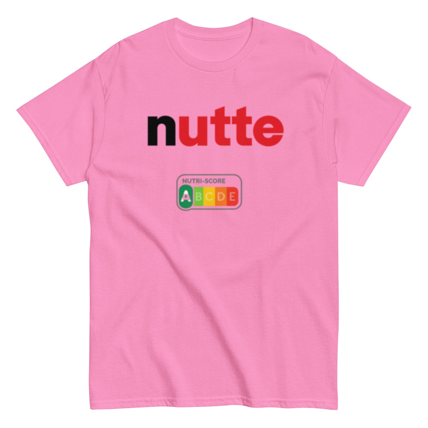 Nutte – Statement Shirt mit Nutri - Score A | Lustiges Wortspiel T-Shirt | Provokanter Funshirt Style , Herren, Frauen, Unisex T-Shirt - SprücheKüche - Druckfrisch & frech