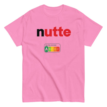 Nutte – Statement Shirt mit Nutri - Score A | Lustiges Wortspiel T-Shirt | Provokanter Funshirt Style , Herren, Frauen, Unisex T-Shirt - SprücheKüche - Druckfrisch & frech