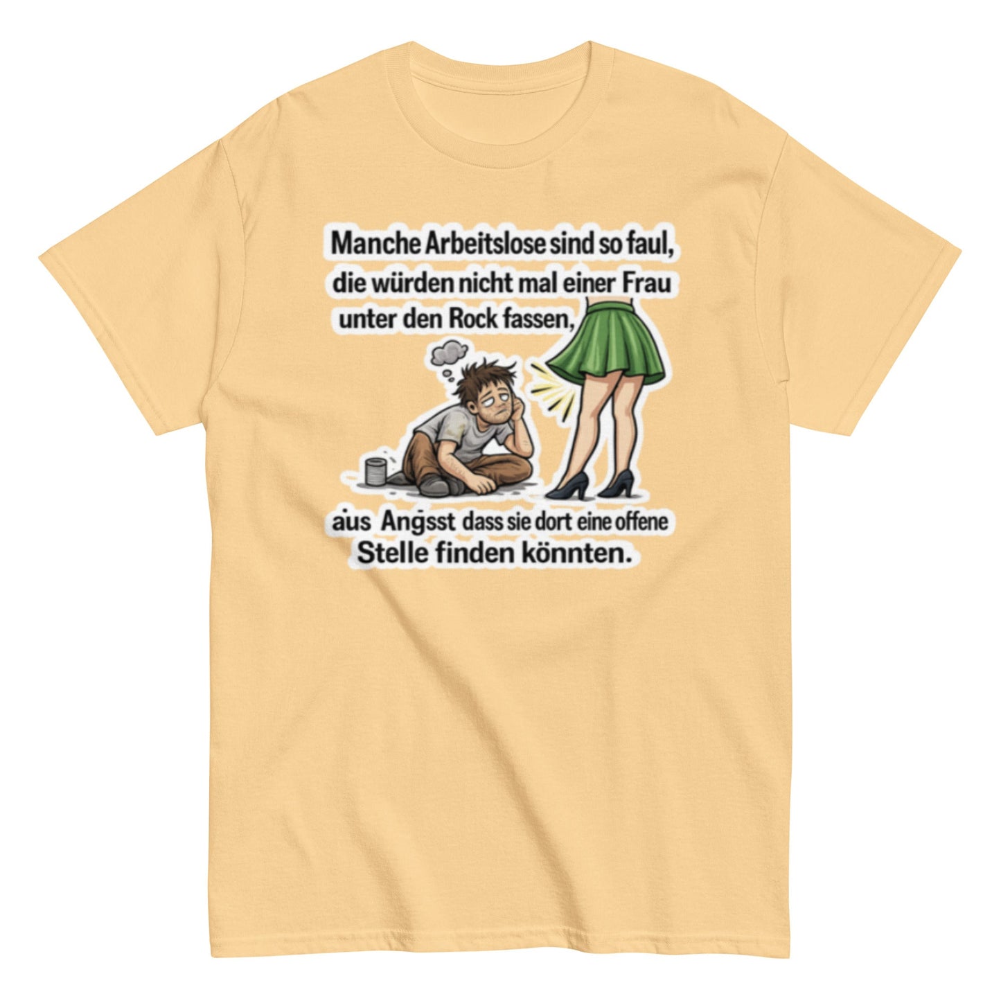 OFFENE STELLEN ARBEITSLOS - Lustiges Herren T-Shirt - SprücheKüche - Druckfrisch & frech