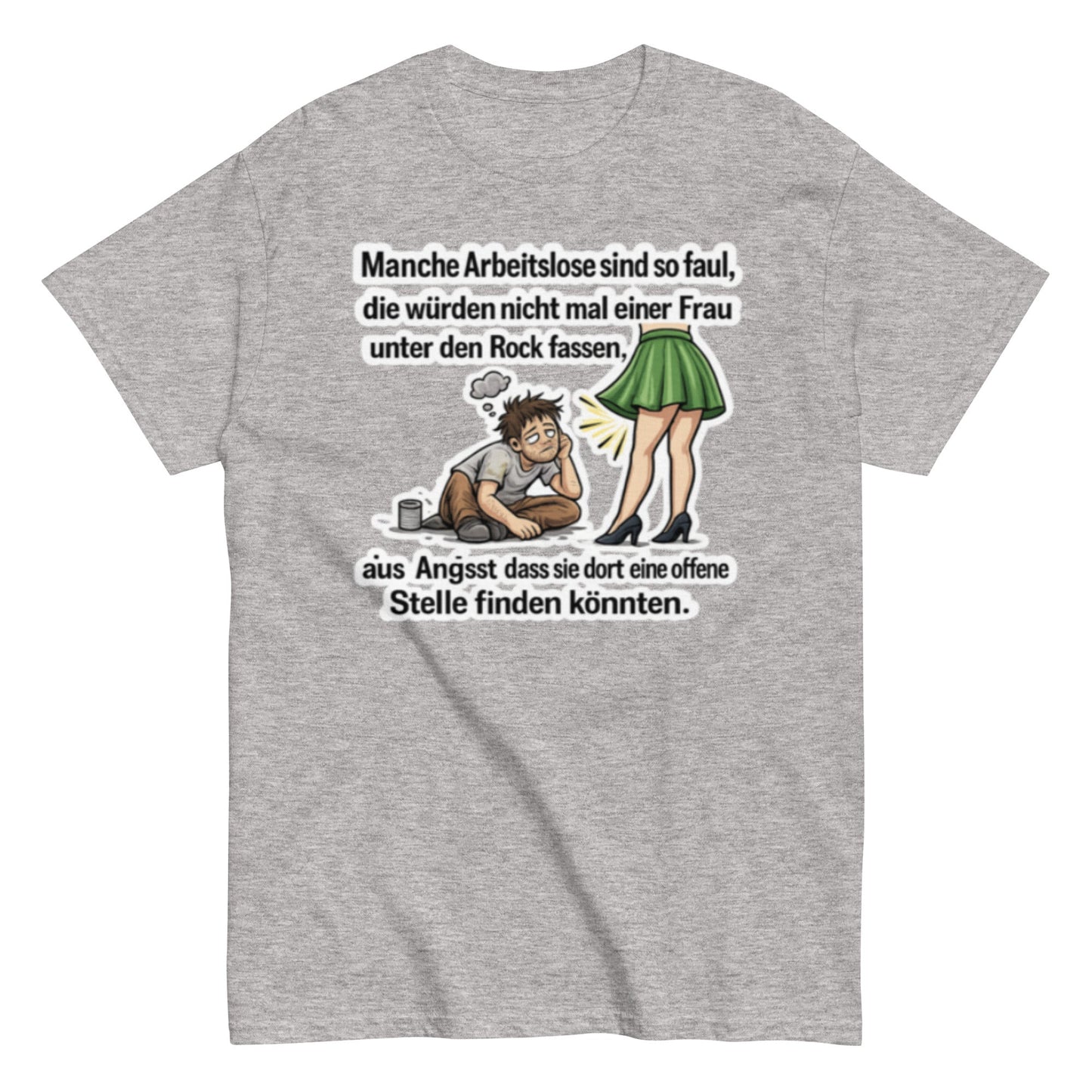 OFFENE STELLEN ARBEITSLOS - Lustiges Herren T-Shirt - SprücheKüche - Druckfrisch & frech