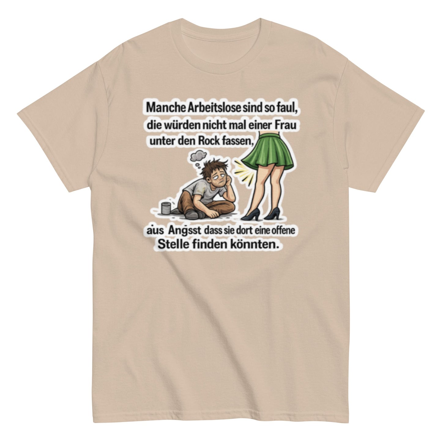 OFFENE STELLEN ARBEITSLOS - Lustiges Herren T-Shirt - SprücheKüche - Druckfrisch & frech