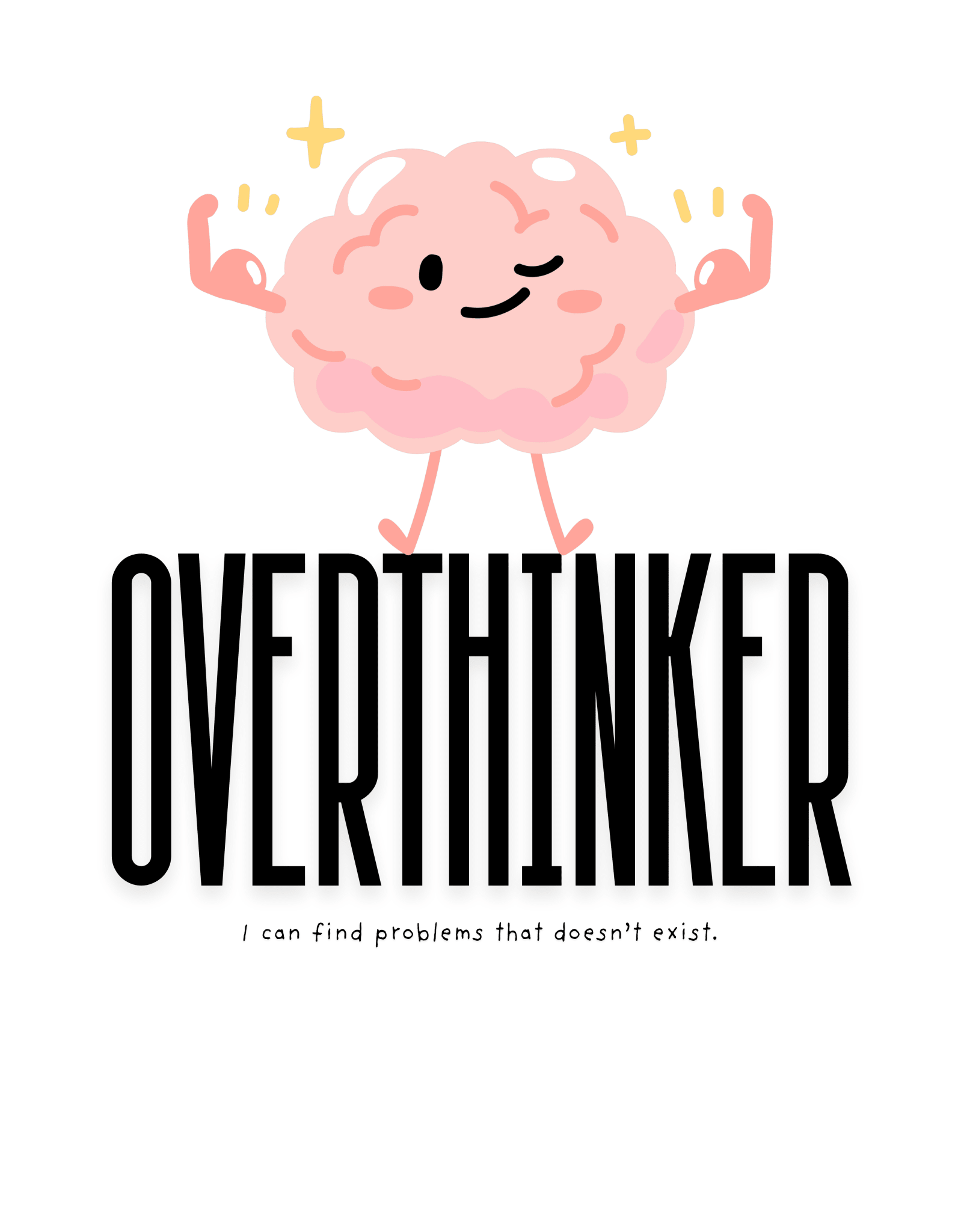 OVERTHINKER - Lustiges Frauen T-Shirt - SprücheKüche - Druckfrisch & frech