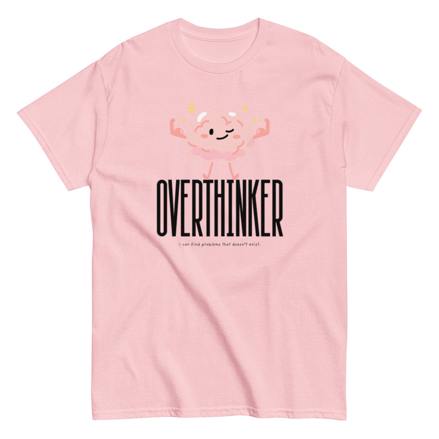 Overthinker T-Shirt – Lustiges Brain - Motiv für alle, die zu viel nachdenken - Lustiges T-Shirt, Humorvoll, Herren, Frauen, Unisex T-Shirt - SprücheKüche - Druckfrisch & frech
