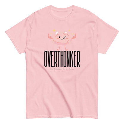Overthinker T-Shirt – Lustiges Brain - Motiv für alle, die zu viel nachdenken - Lustiges T-Shirt, Humorvoll, Herren, Frauen, Unisex T-Shirt - SprücheKüche - Druckfrisch & frech