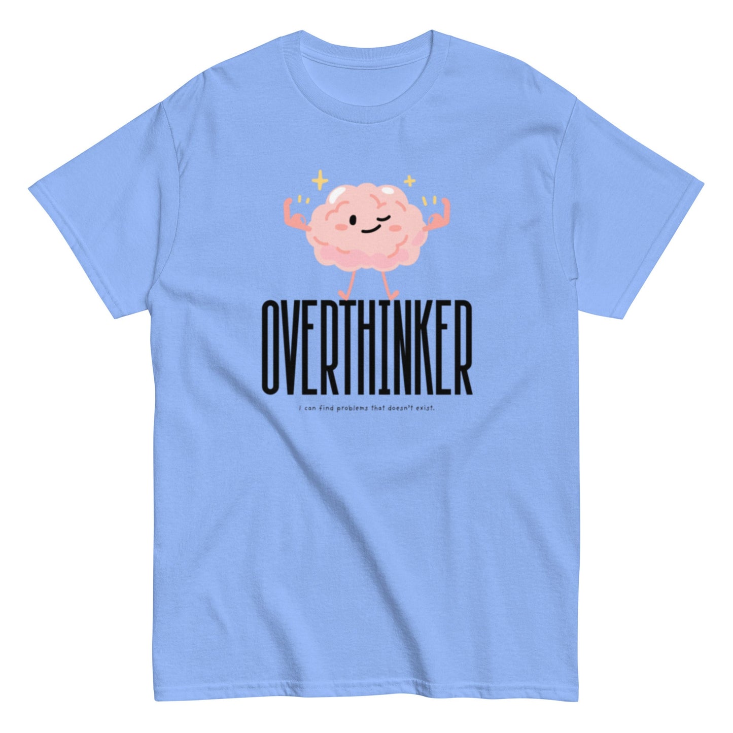 Overthinker T-Shirt – Lustiges Brain - Motiv für alle, die zu viel nachdenken - Lustiges T-Shirt, Humorvoll, Herren, Frauen, Unisex T-Shirt - SprücheKüche - Druckfrisch & frech