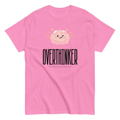 Overthinker T-Shirt – Lustiges Brain - Motiv für alle, die zu viel nachdenken - Lustiges T-Shirt, Humorvoll, Herren, Frauen, Unisex T-Shirt - SprücheKüche - Druckfrisch & frech