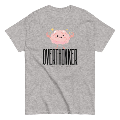 Overthinker T-Shirt – Lustiges Brain - Motiv für alle, die zu viel nachdenken - Lustiges T-Shirt, Humorvoll, Herren, Frauen, Unisex T-Shirt - SprücheKüche - Druckfrisch & frech