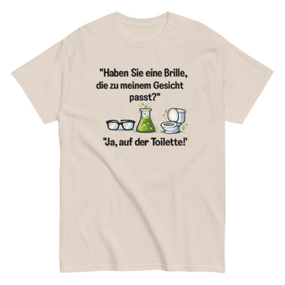 PASSENDE BRILLE? JA TOILETTE - Lustiges Herren T-Shirt - SprücheKüche - Druckfrisch & frech