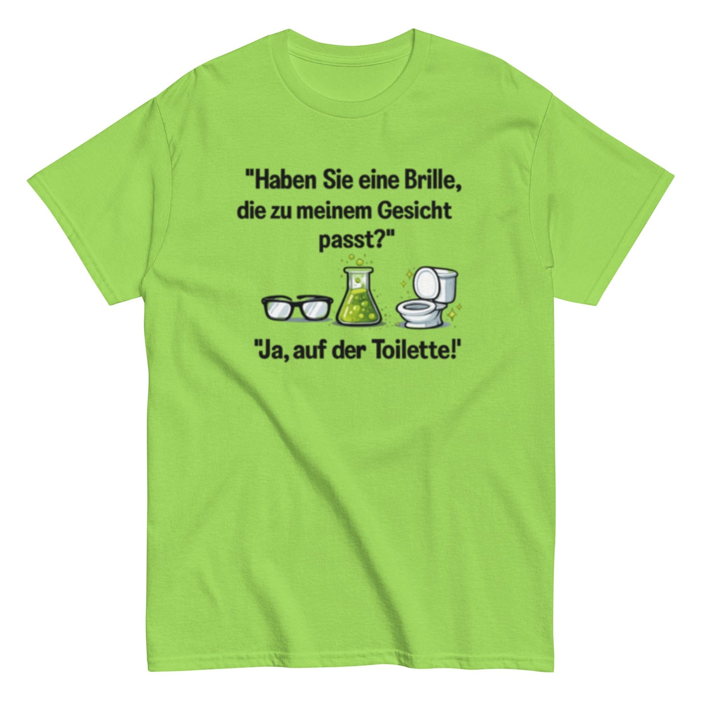 PASSENDE BRILLE? JA TOILETTE - Lustiges Herren T-Shirt - SprücheKüche - Druckfrisch & frech