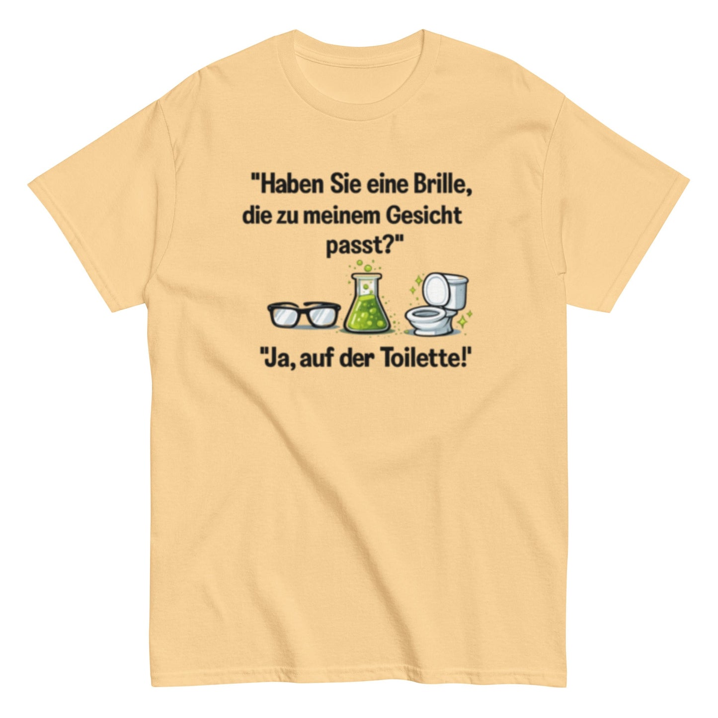 PASSENDE BRILLE? JA TOILETTE - Lustiges Herren T-Shirt - SprücheKüche - Druckfrisch & frech