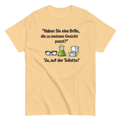 PASSENDE BRILLE? JA TOILETTE - Lustiges Herren T-Shirt - SprücheKüche - Druckfrisch & frech