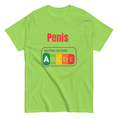Penis Nutri - Score A - Lustiges Unisex T-Shirt