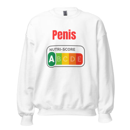 Penis Nutriscore A - Lustiger Unisex - Sweatshirt