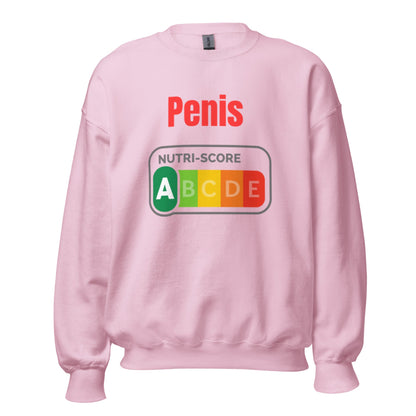 Penis Nutriscore A - Lustiger Unisex - Sweatshirt